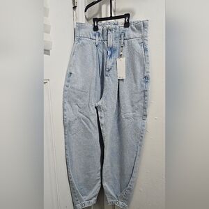 Mango Super High Waist Tapered Jeans